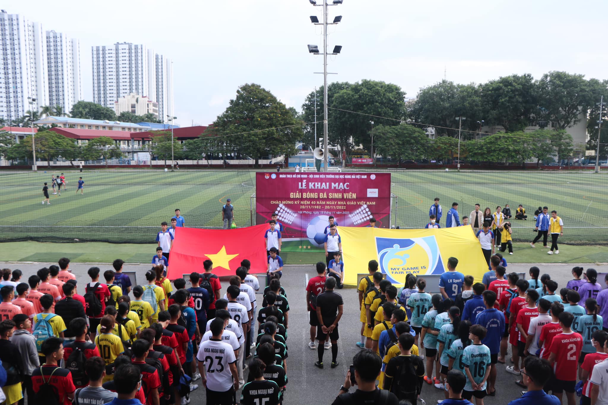 Lễ khai mạc Giải bóng đá sinh viên năm học 2022-2023