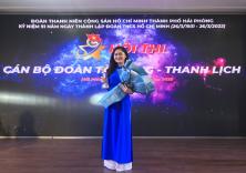 Hoàng Thu Trang - Ủy viên BCH Đoàn trường xuất sắc trở thành Á Quân Hội thi Cán bộ Đoàn tài năng thanh lịch thành phố Hải Phòng năm 2022